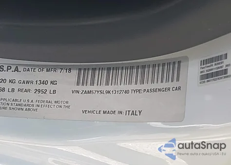 2019 Maserati Ghibli S Granlusso из США, поврежденный, VIN ZAM57YSL9K1312740